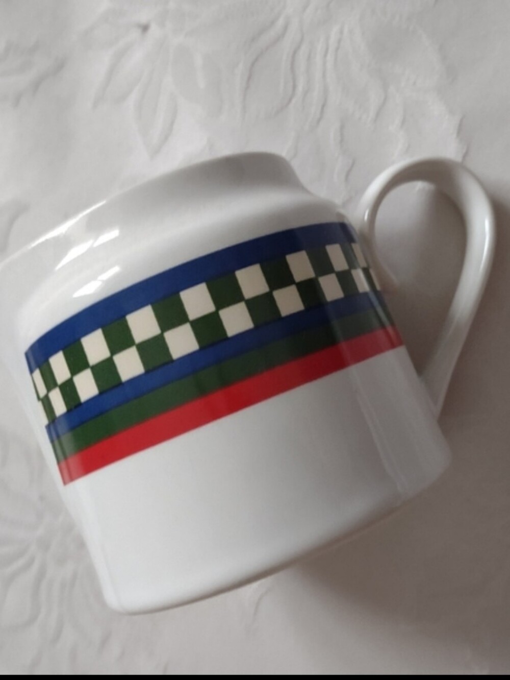 Checkered creamer Bob Timberlake Ella's Rooster By International